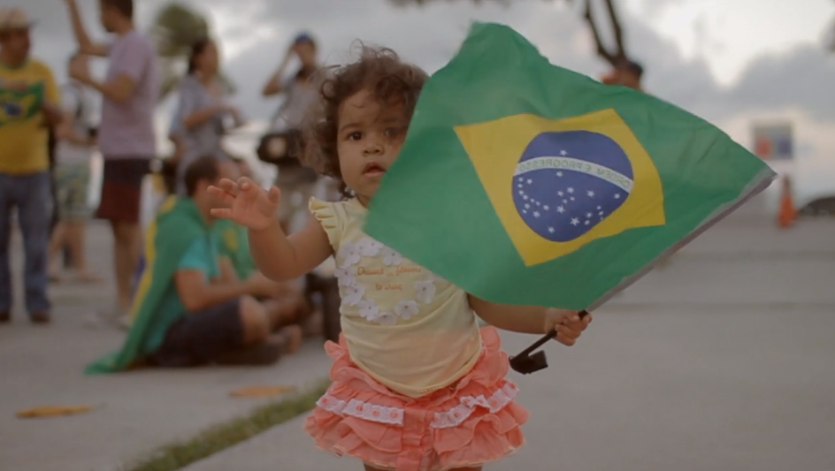 Girl Brasilien Flage